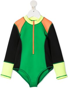 Moschino Kids боди на молнии в стиле колор-блок