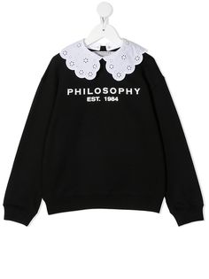 Philosophy Di Lorenzo Serafini Kids толстовка с контрастным воротником