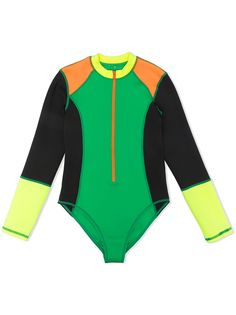 Stella McCartney Kids купальник в стиле колор-блок