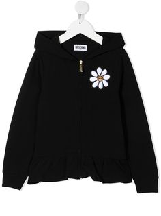 Moschino Kids худи на молнии с принтом Teddy Bear