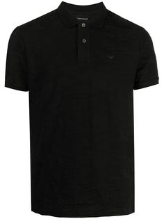 Emporio Armani рубашка поло с камуфляжным узором