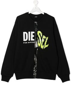 Diesel Kids деконструированная толстовка