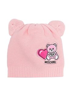 Moschino Kids шапка бини с принтом Teddy Bear