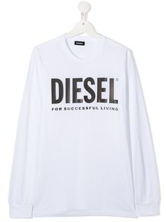 Diesel Kids толстовка с круглым вырезом и логотипом