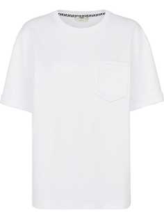 Fendi футболка с накладным карманом