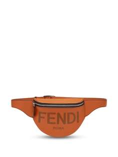 Fendi маленькая поясная сумка с тисненым логотипом