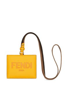 Fendi чехол для бейджа с тисненым логотипом