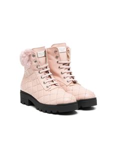 Philipp Plein Junior ботинки в стиле милитари с заклепками