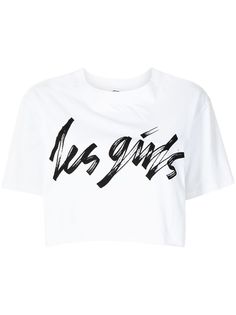 Les Girls Les Boys укороченная футболка с логотипом