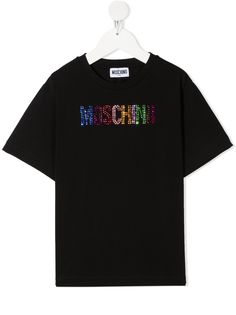 Moschino Kids футболка с короткими рукавами и логотипом