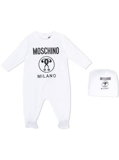 Moschino Kids комбинезон с логотипом