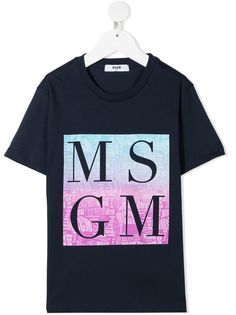 MSGM Kids футболка с короткими рукавами и логотипом