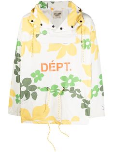 GALLERY DEPT. куртка с капюшоном и цветочным принтом