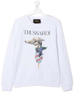 TRUSSARDI JUNIOR толстовка с графичным логотипом
