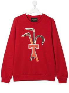 TRUSSARDI JUNIOR толстовка с графичным логотипом