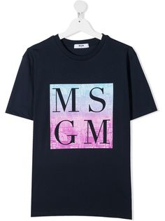 MSGM Kids футболка с логотипом