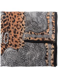 Moschino платок с леопардовым принтом