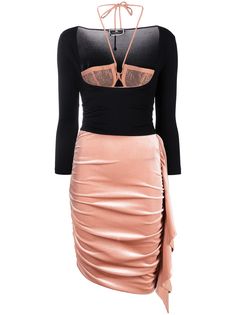 Elisabetta Franchi платье мини с оборками