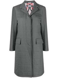 Thom Browne стеганое пальто Chesterfield