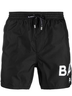 Balmain плавки-шорты с кулиской и логотипом