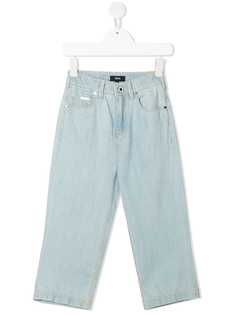 BOSS Kidswear джинсы прямого кроя из вареного денима