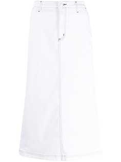 Carhartt WIP джинсовая юбка с завышенной талией