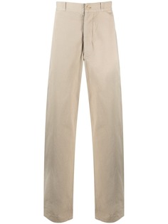 Yohji Yamamoto Pre-Owned прямые брюки 2000-х годов