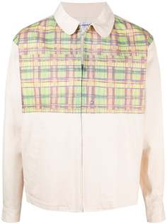 Comme Des Garçons Pre-Owned куртка-рубашка 2000-х годов с клетчатой вставкой