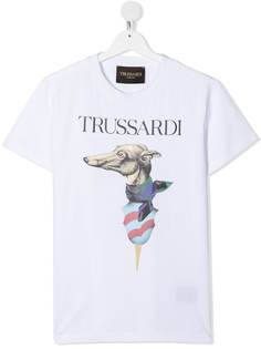 TRUSSARDI JUNIOR футболка с логотипом