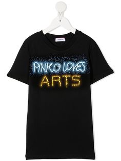Pinko Kids футболка с графичным логотипом