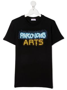 Pinko Kids футболка с графичным логотипом