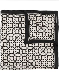 Salvatore Ferragamo платок с геометричным принтом