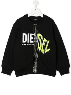 Diesel Kids джемпер с фактурным логотипом