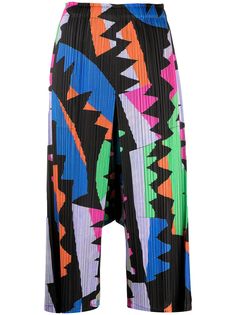 Pleats Please Issey Miyake плиссированные широкие брюки с завышенной талией
