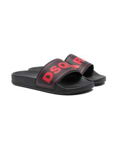 Dsquared2 Kids шлепанцы с логотипом