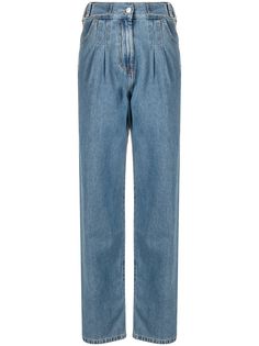 MSGM прямые джинсы со складками