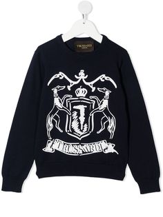 TRUSSARDI JUNIOR толстовка с круглым вырезом и логотипом
