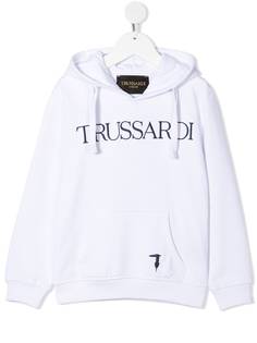 TRUSSARDI JUNIOR худи с кулиской и логотипом