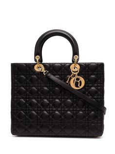 Christian Dior сумка Lady Dior pre-owned с ручками и ремешком