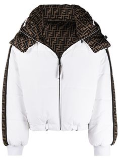 Fendi пуховик с логотипом