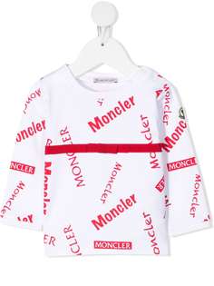 Moncler Enfant футболка с логотипом