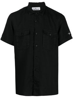 Stone Island рубашка с короткими рукавами и вышитым логотипом