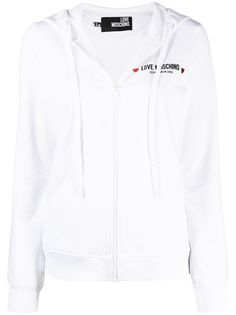 Love Moschino худи на молнии с логотипом