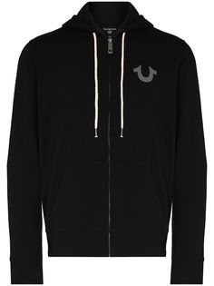 True Religion худи на молнии с логотипом