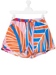 Emilio Pucci Junior шорты в стиле колор-блок