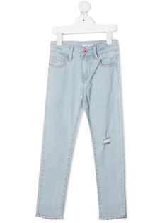 Billieblush джинсы с эффектом потертости
