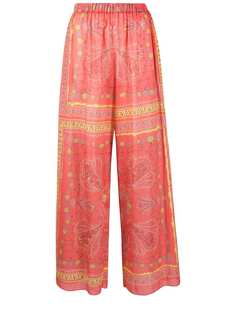 Emilio Pucci брюки палаццо с принтом Conchiglie