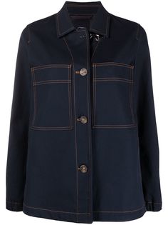 Fay джинсовая куртка с карманами