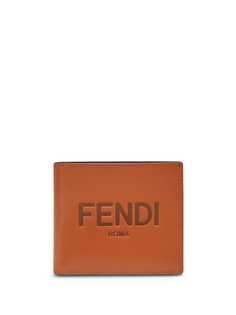 Fendi бумажник с тисненым логотипом