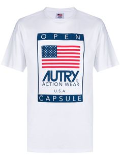 AUTRY футболка с круглым вырезом и логотипом